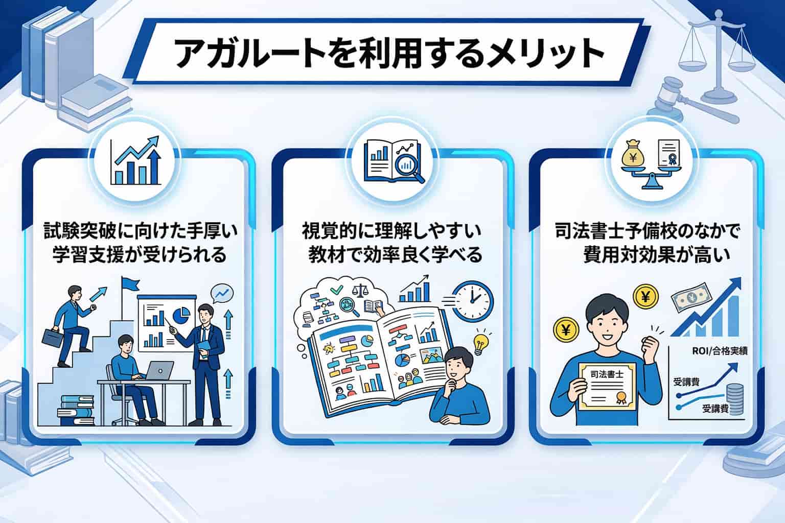 司法書士予備校でアガルートを利用するメリット