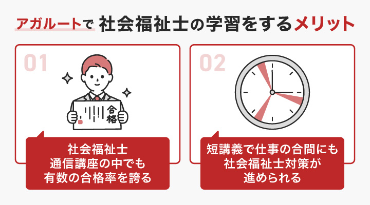 アガルートで社会福祉士を学習するメリット
