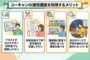ユーキャンの通信講座を利用するメリット