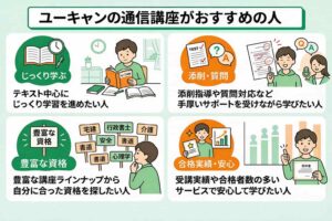 ユーキャンの通信講座がおすすめの人